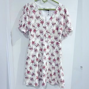 Sugarlips white floral dress